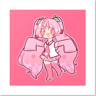 Sakura Miku Chib Posters and Art